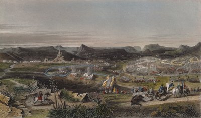 Slag bij Almansa op 25 april 1707, gegraveerd door Ed. Chavane door Adrien Dauzats